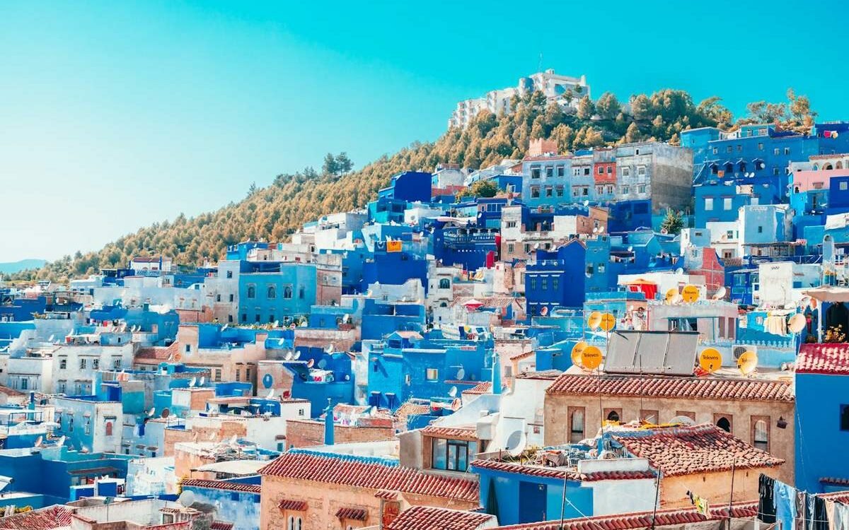 Chefchaouen, la ville bleue, adossée au Rif